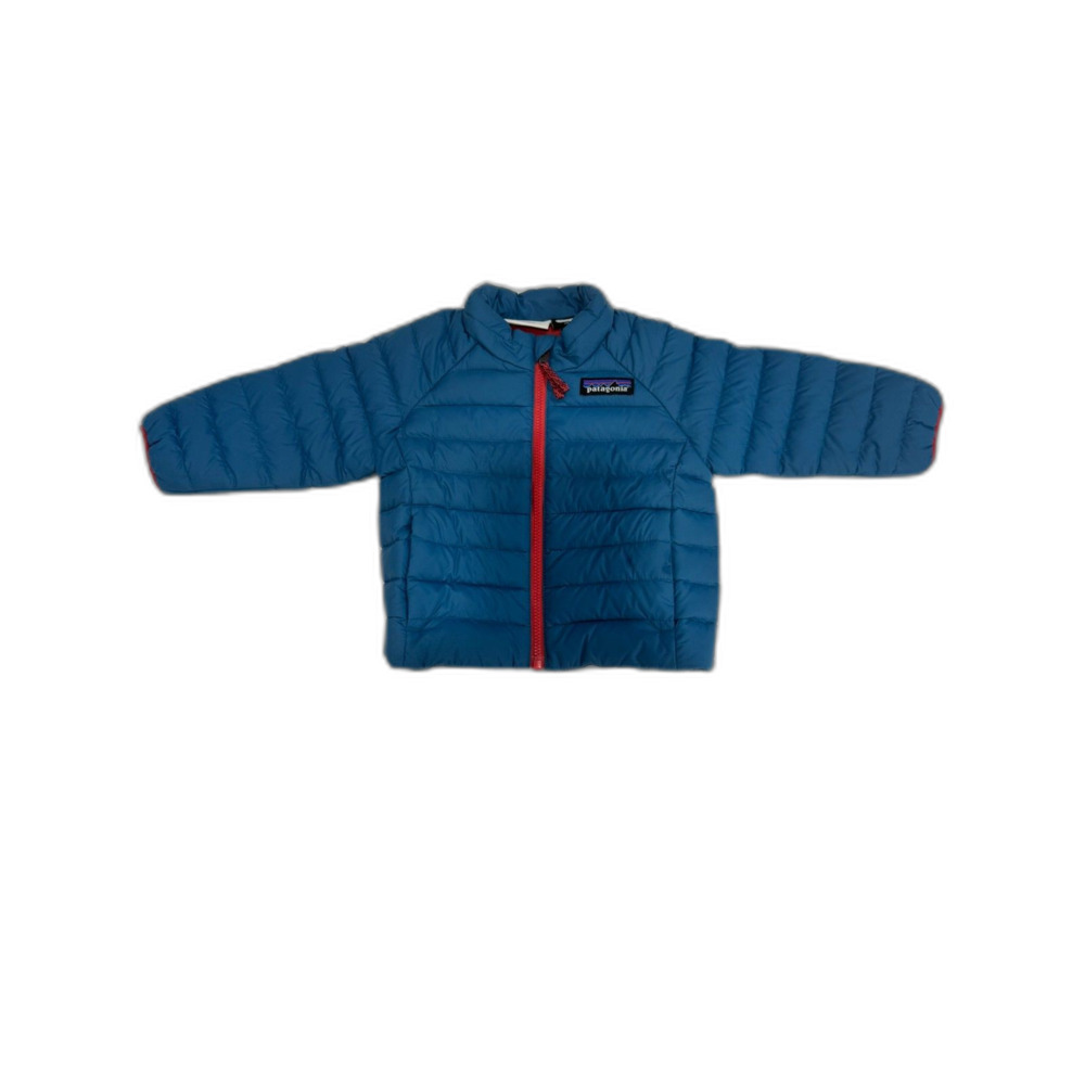 Patagonia Baby Infant Puffer Jacket NWT Blue Red Full Zip Insulated